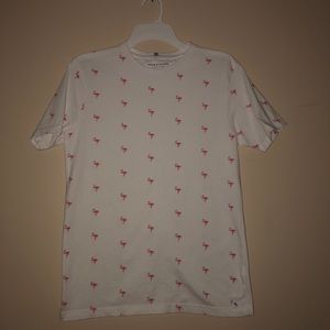Denim&Flower Flamingo Graphic T Shirt